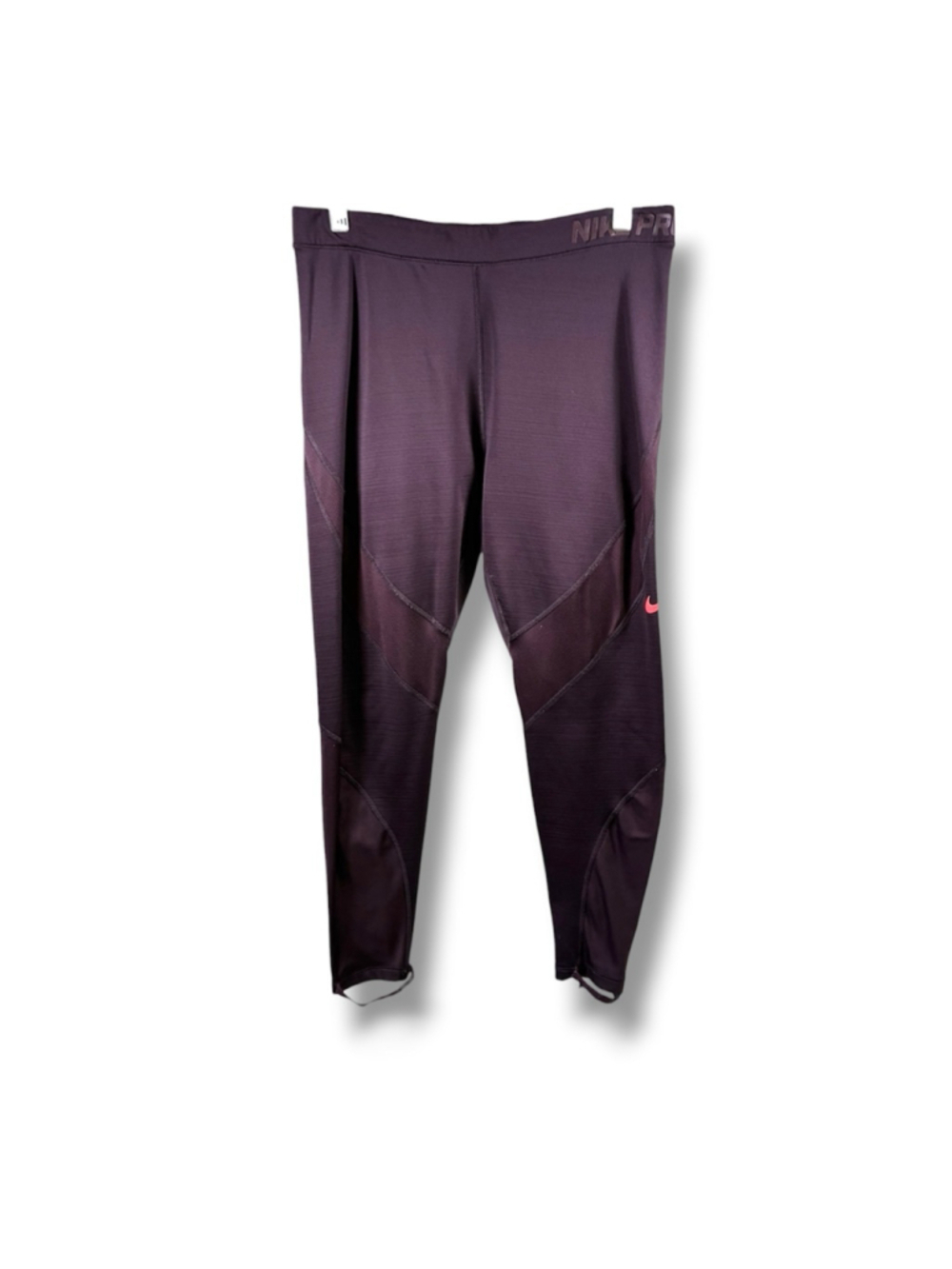 Nike Pro Hyperwarm Styrrup Leggings in Purplish Maroon Size 1X